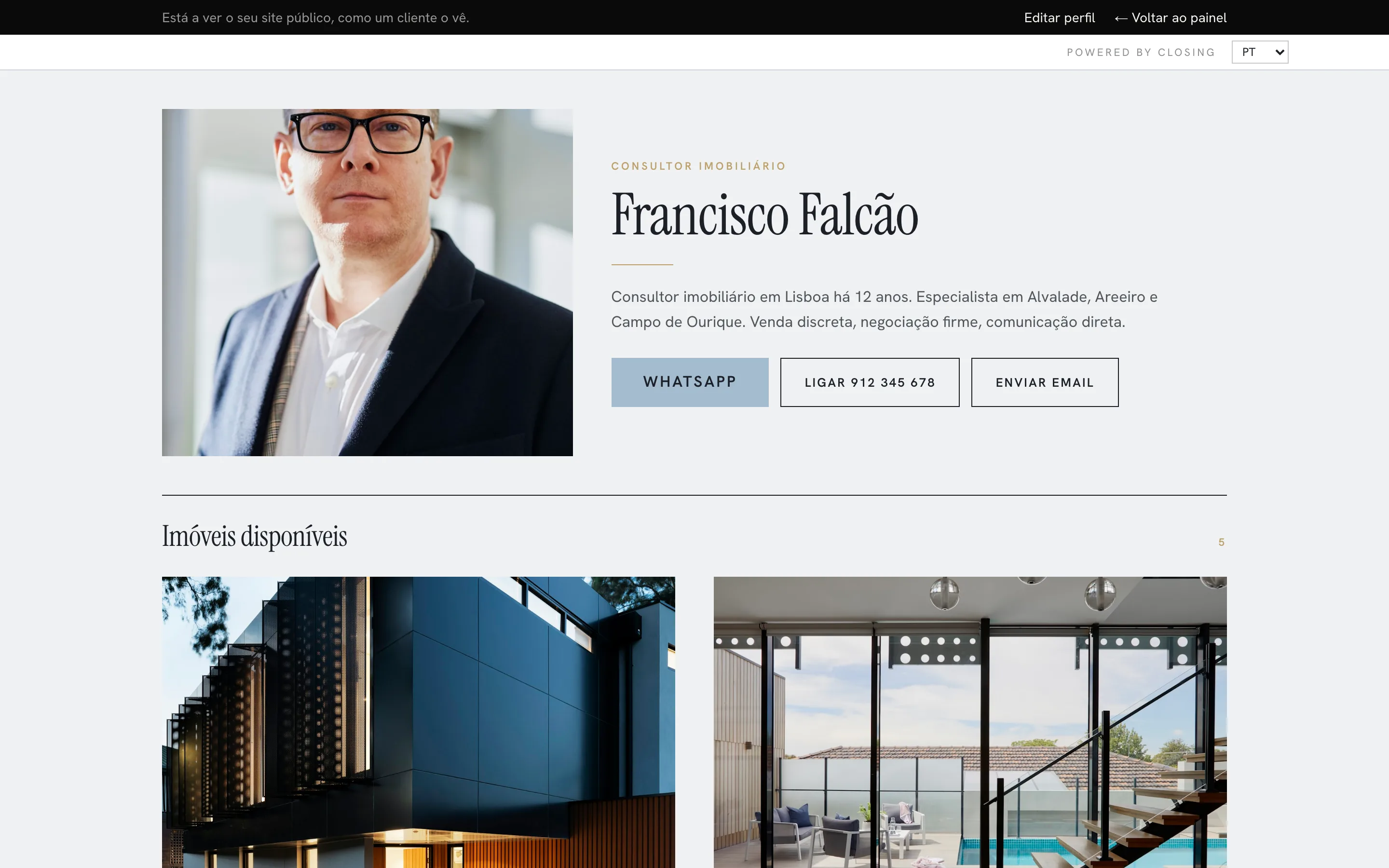 O seu site de consultor